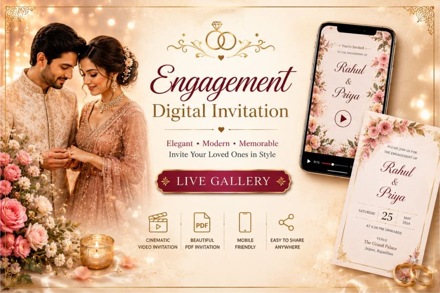 Engangment Digital Invitation Design