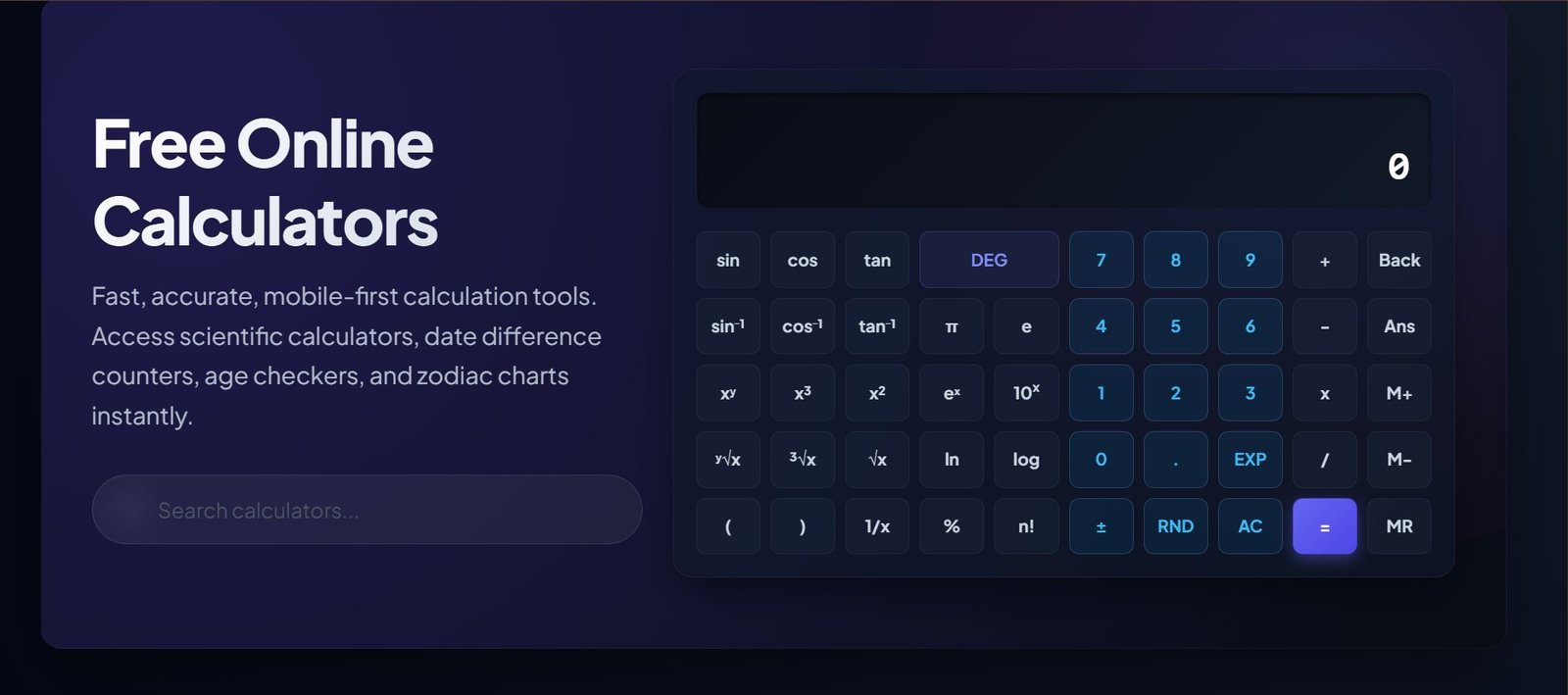 Talluqat Calculator – Online Smart Calculator Suite