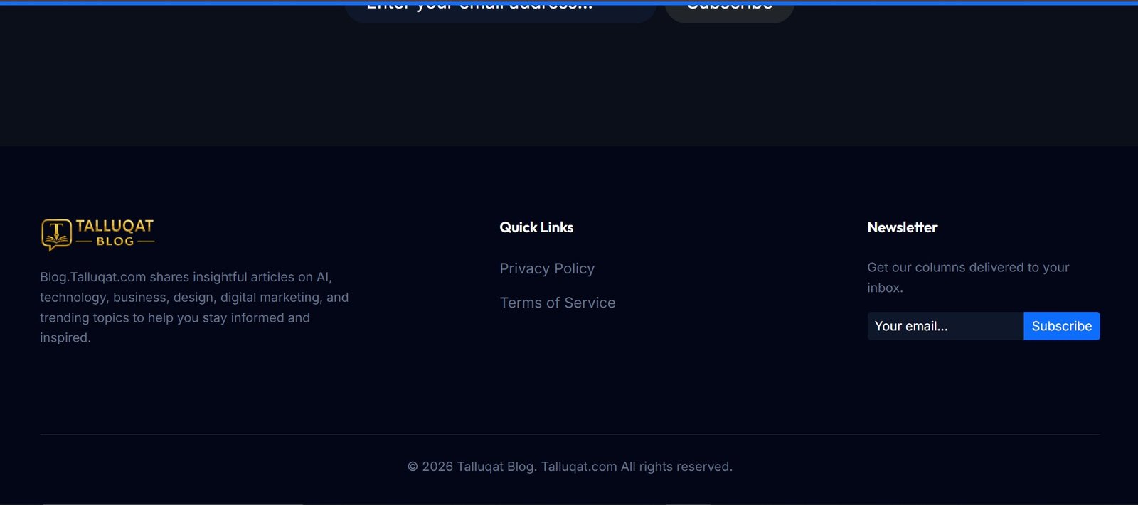 Talluqat Blog – Modern SEO Optimized Blogging Platform — photo 3