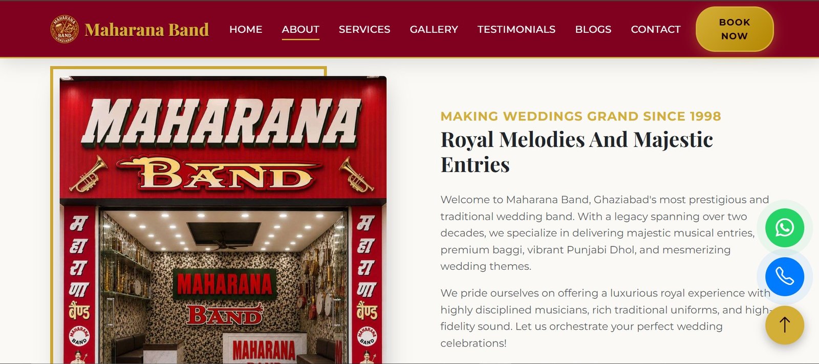Maharana Band – Premium Wedding Band & Event Management Website — photo 2