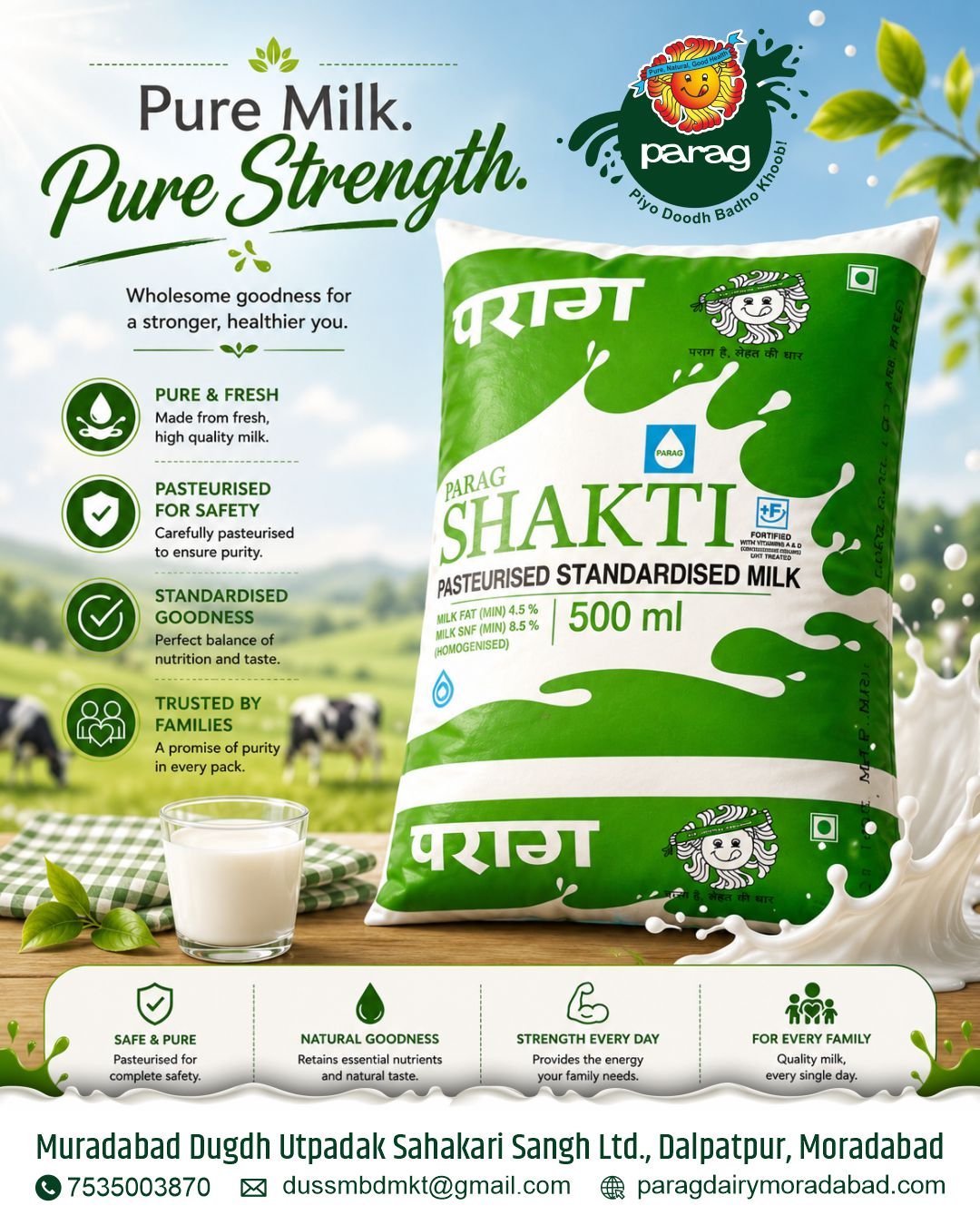 Social Media Post Design for Milk Brand — photo 9