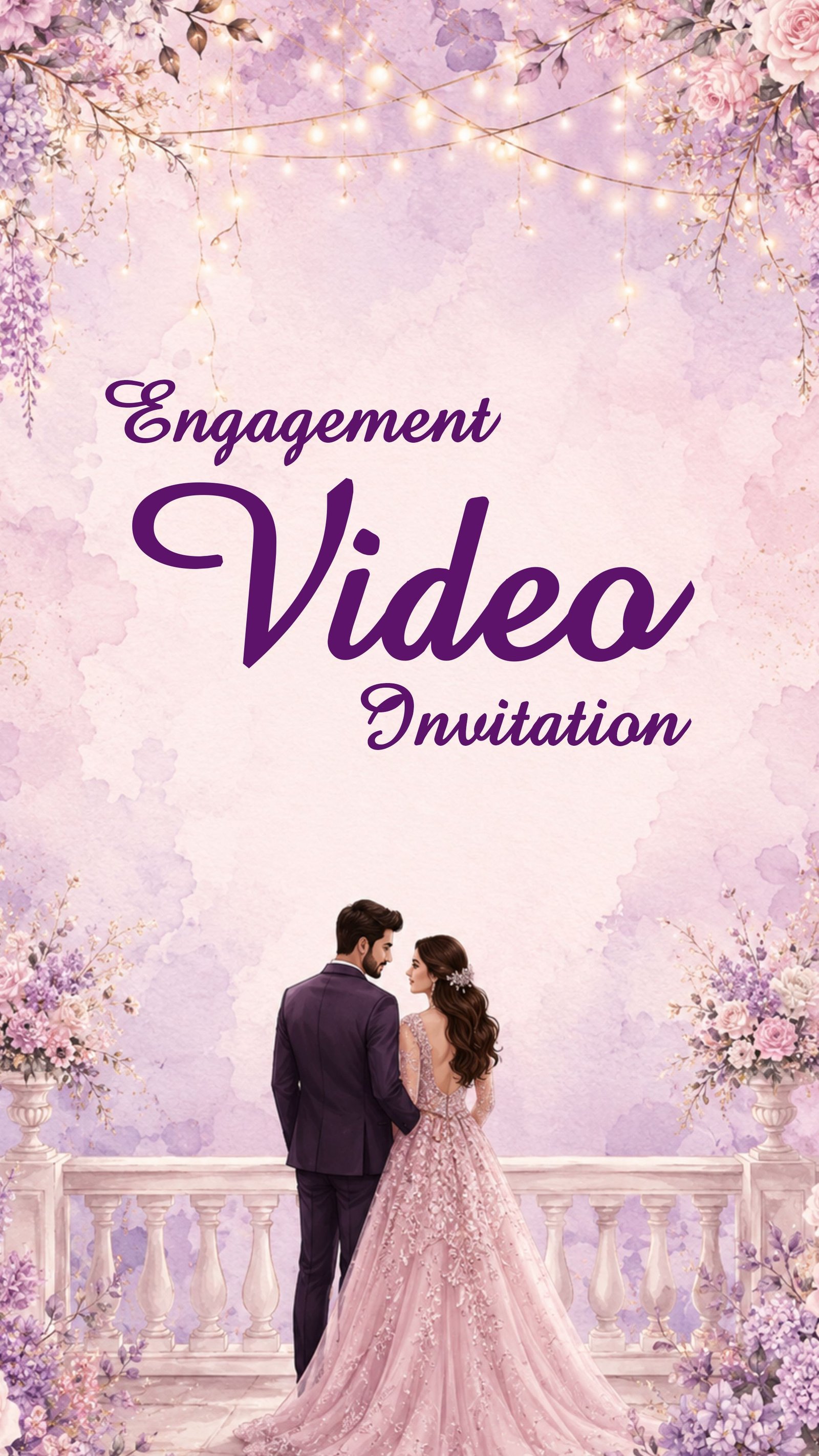 Engagement Video Invitation Design