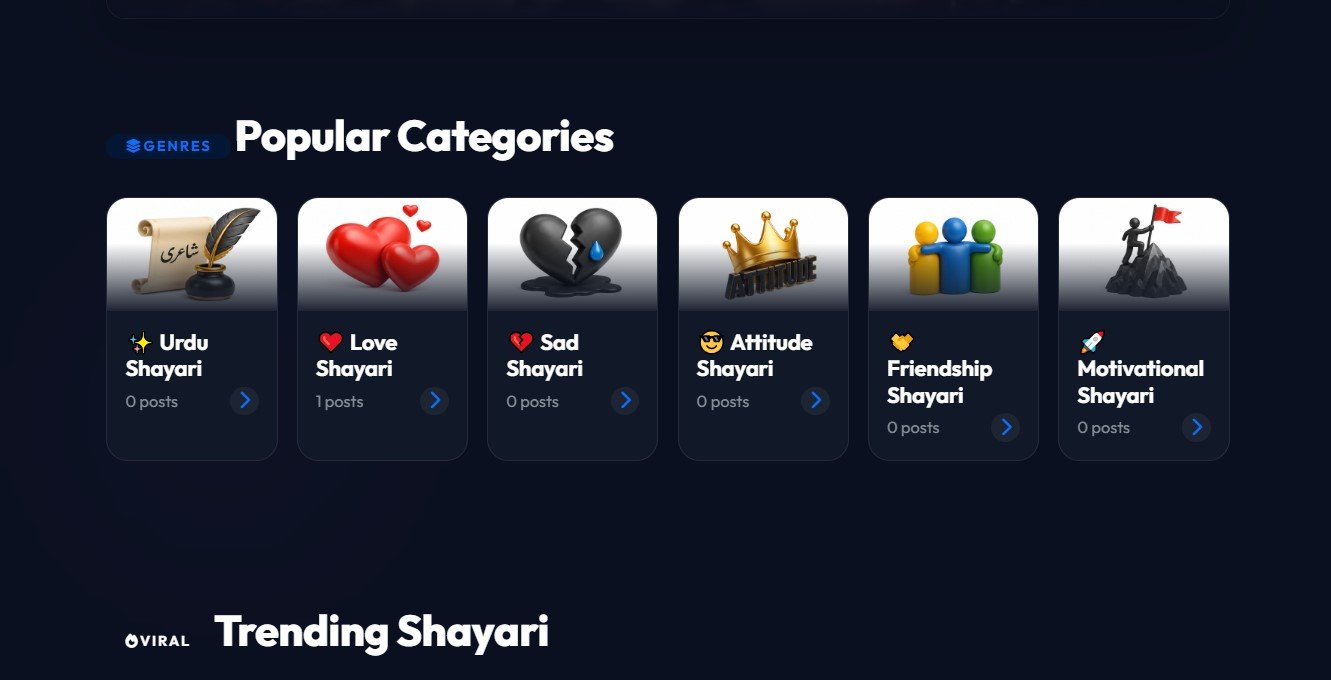 Talluqat Shayari – Modern Shayari & Quotes Platform — photo 2