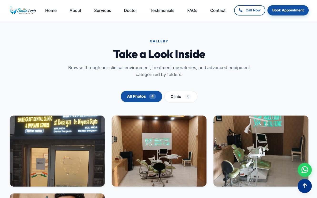 Smile Craft Dental Clinic – Modern Healthcare Website — photo 2